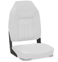 OCEANSOUTH - High Back Deluxe Folding Boat Seat - White