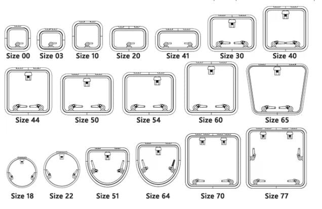 OCEANSOUTH Low-Medium Hatch Covers for Lewmar. - Bosuns Boat