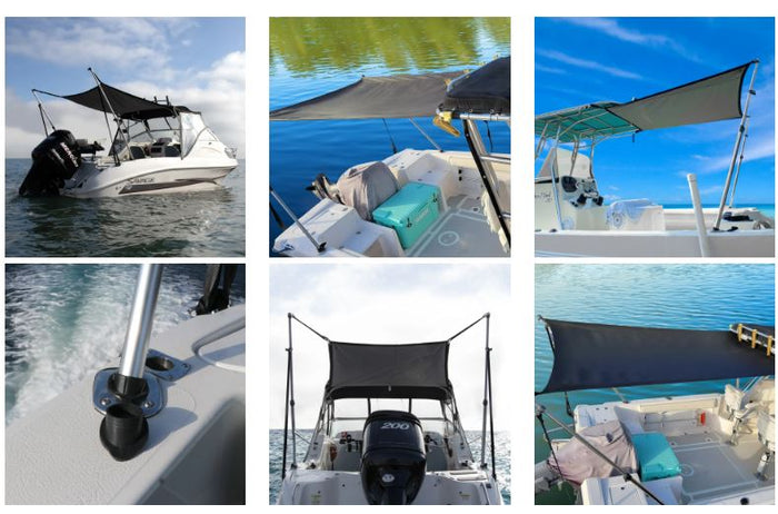 OCEANSOUTH T-Top Boat Shade (Stern Shade) Extension Kit - Bosuns Boat