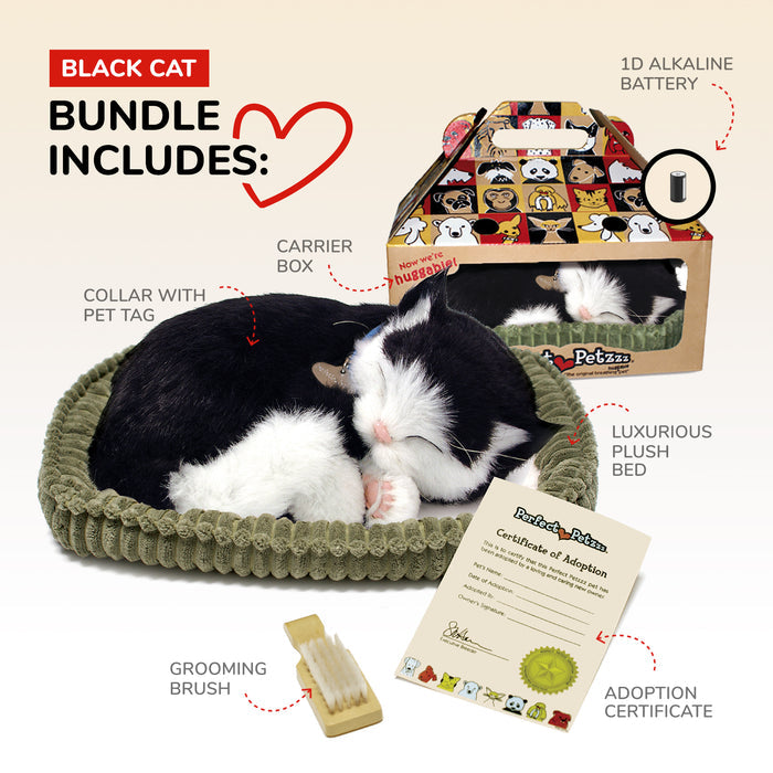 Original Black & White Kitten Perfect Petzzz - image 3