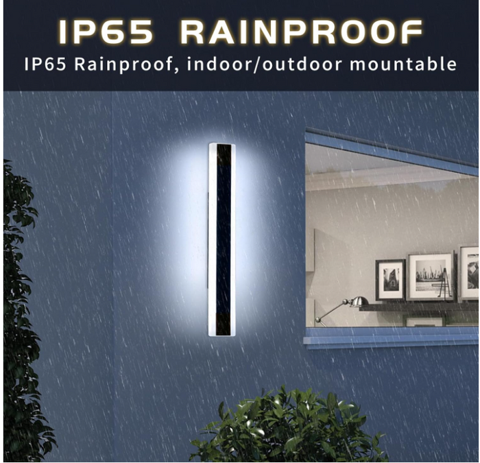 Outdoor LED Wall Light 80cm 28W 6000K IP65 Waterproof Black Linear Light-15