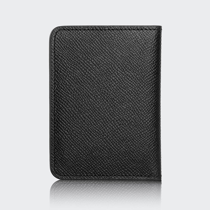 Palermo Men’s Booktype Leather Card Holder – Mapi Edition, Black - BlackBrook Case