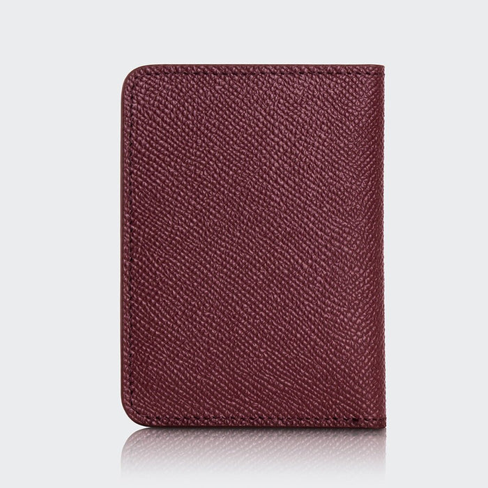 Palermo Men’s Booktype Leather Card Holder – Mapi Edition, Burgundy - BlackBrook Case