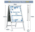 Pavement Sign A1 A Board Double Sided Poster Display Stand Silver Frame -272