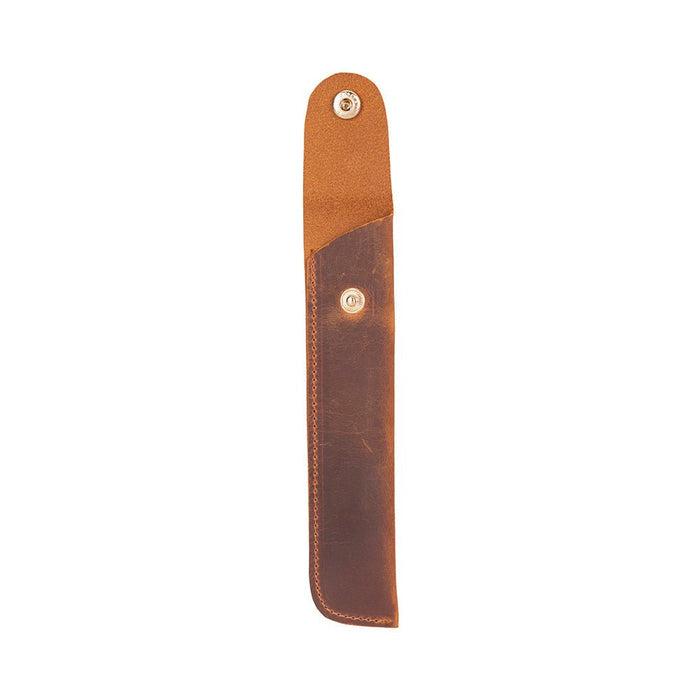 Penna Leather Pen Pouch, Saddle Brown - BlackBrook Case