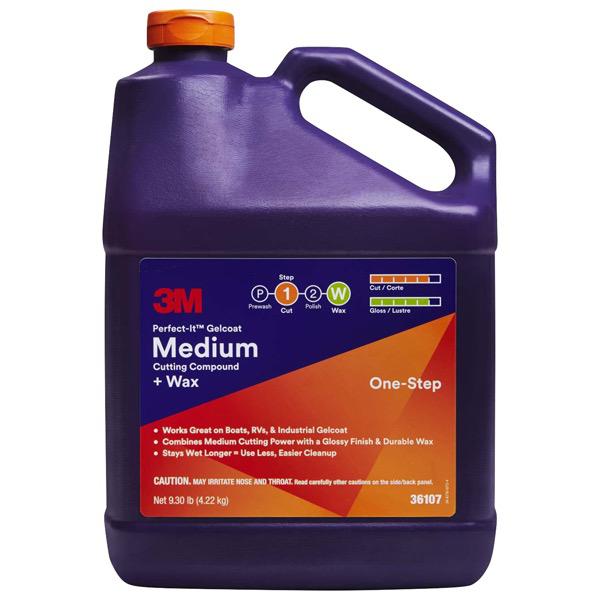 Perfect-It Gelcoat Medium Cutting Compound + Wax (One-Step) - Bosuns Boat