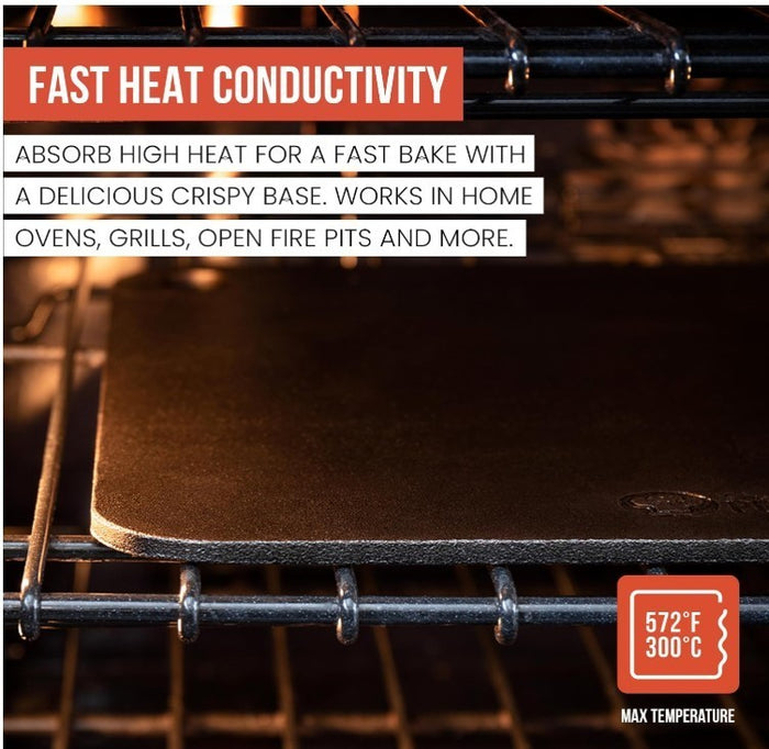 Pizza Steel Baking Plate 41x34cm Carbon Steel Oven BBQ Ooni Koda-310