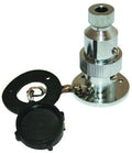 Power Plug 2 Pin, Chrome Plated Brass, 12/24v RWB0194