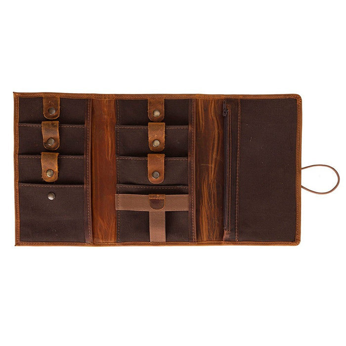 Pura Leather Cable Organizer, Moccasin - BlackBrook Case
