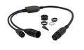 Raymarine Adaptor Cable (25 pin to 9 pin and 8 pin Y-Cable) attach DownVision & CP370 transducers to AXIOM RV