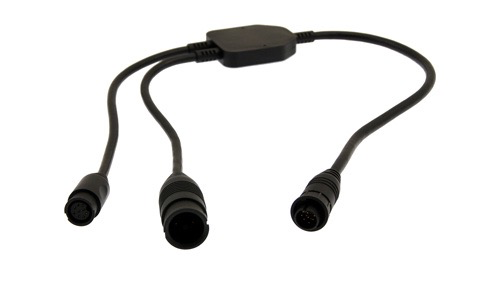 Adaptor Cable (9 pin to 7 & 7 pin Y-Cable) attach DownVision & CP370 transducers to AXIOM DV - Bosuns Boat