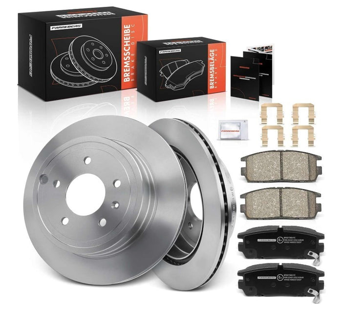 Rear Brake Kit Discs Pads Set Compatible Vauxhal Antara Chevrolet Captiva -260