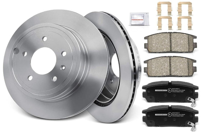 Rear Brake Kit Discs Pads Set Compatible Vauxhal Antara Chevrolet Captiva -260