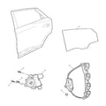 Rear Door Glass Lifter Assembly for MG4
