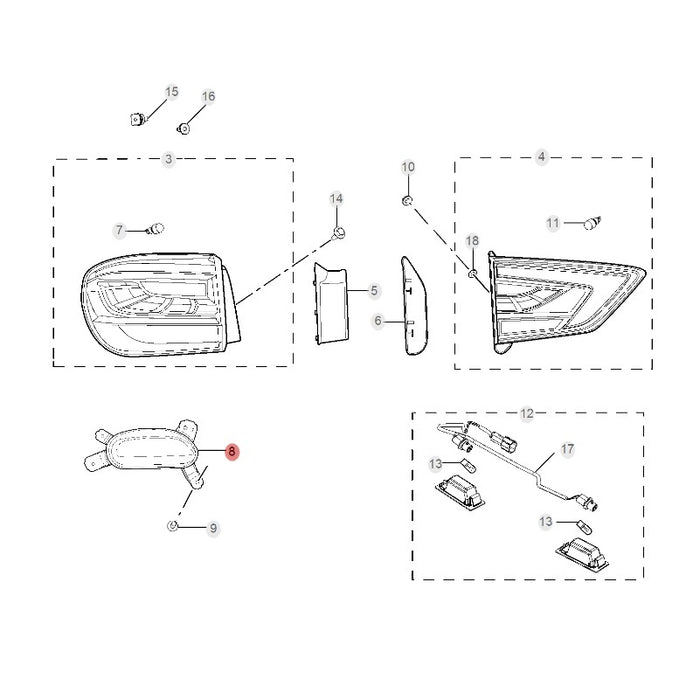 Rear Fog Light for MG ZS