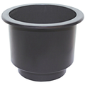 Recessed Drink Holder - Black - Large Dual Size - Plastic - Bosuns Boat