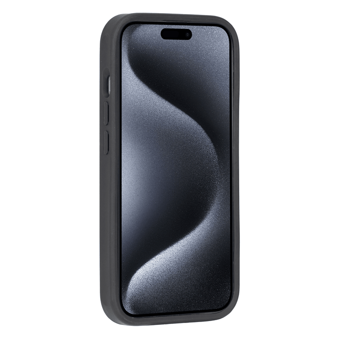 Reed Leather Snap‑On Case with Stand – iPhone 15 Pro Max, Distressed Coffee - BlackBrook Case