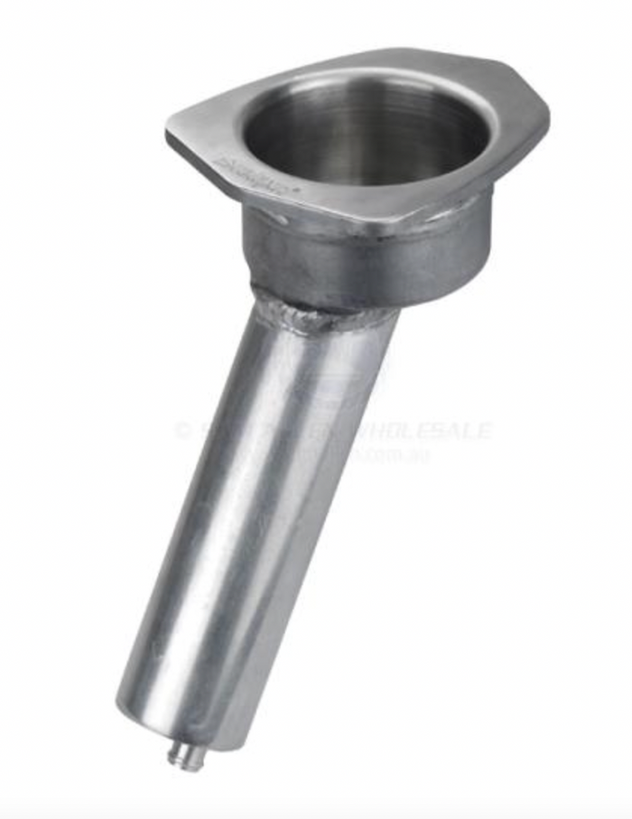Relaxn Rod & Cup Holder - Alloy Weld-In 30 Deg