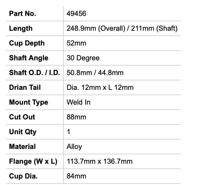 Relaxn Rod & Cup Holder - Alloy Weld-In 30 Deg