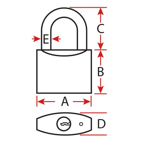 Relaxn Stainless Steel Padlock