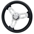 RELAXN STEERING WHEEL W/PU GRIP & POLISHED G316 SS SPOKES