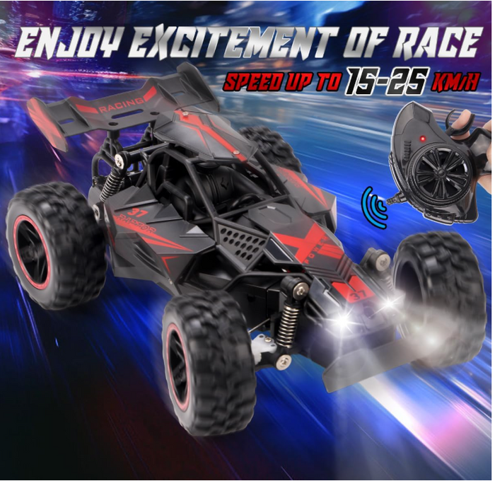 Remote Control Car 1:18 Off Road 2.4GHz LED Rechargeable Kids Toy