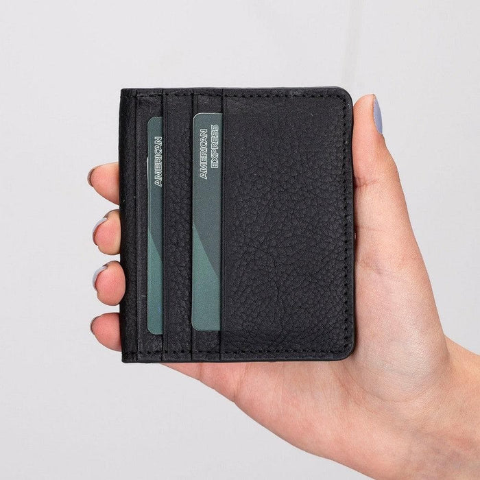 Robin Leather Wallet, Rustic Black - BlackBrook Case