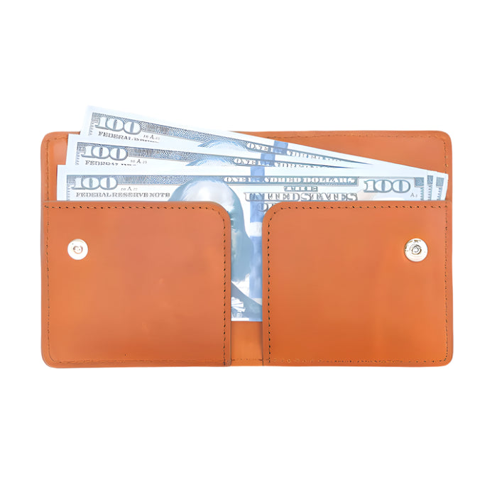 Robin Leather Wallet, Rustic Tan - BlackBrook Case
