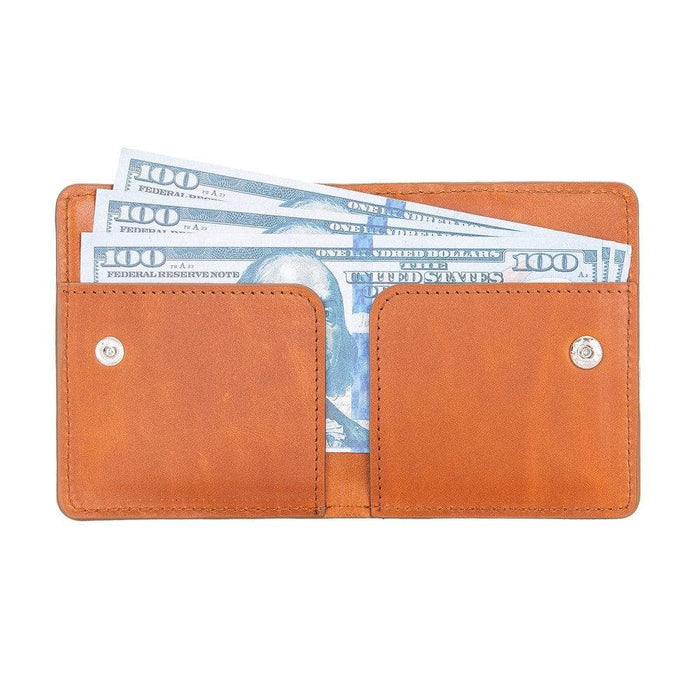 Robin Leather Wallet, Rustic Tan - BlackBrook Case