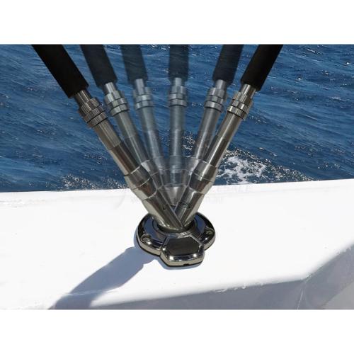 ROD HOLDER - 0° BLUEWATER - ROTATING - STAINLESS STEEL - Bosuns Boat