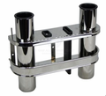 ROD HOLDERS - WITH STORAGE SPACE STAINLESS STEEL - Bosuns Boat