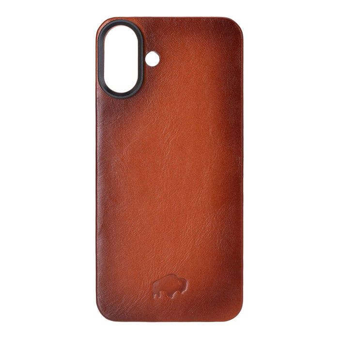 Rohan MagSafe Leather Back Case - iPhone 16 Plus, Burnished Tan - BlackBrook Case