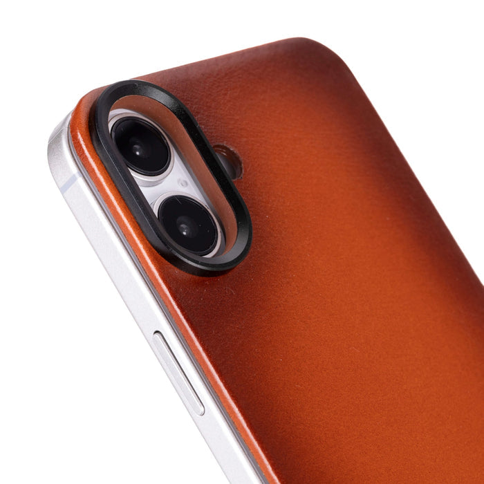Rohan MagSafe Leather Back Case - iPhone 16 Plus, Burnished Tan - BlackBrook Case