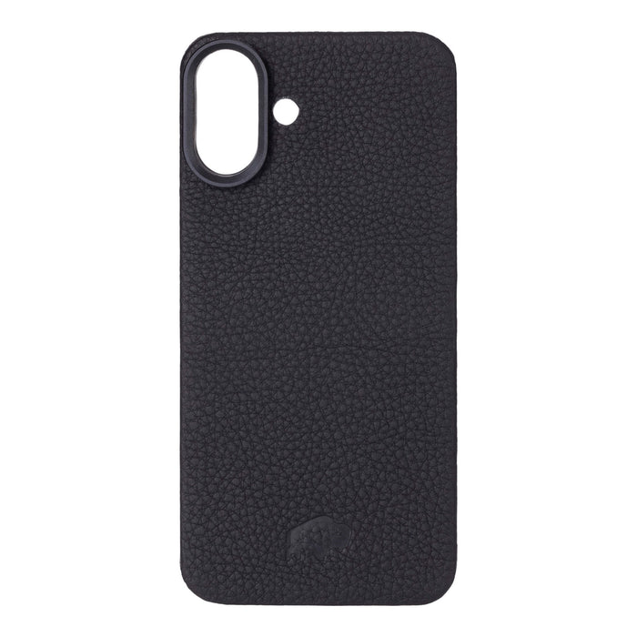 Rohan MagSafe Leather Back Case - iPhone 16 Plus, Pebble Black - BlackBrook Case