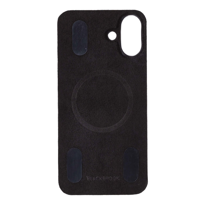 Rohan MagSafe Leather Back Case - iPhone 16 Plus, Pebble Black - BlackBrook Case