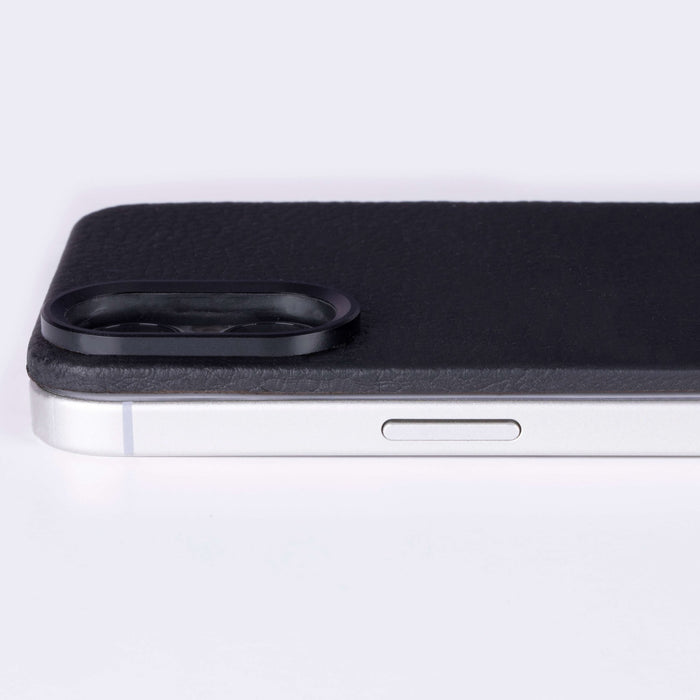 Rohan MagSafe Leather Back Case - iPhone 16 Plus, Pebble Black - BlackBrook Case
