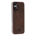 Rohan MagSafe Leather Back Case - iPhone 16 Plus, Distressed Coffee - BlackBrook Case