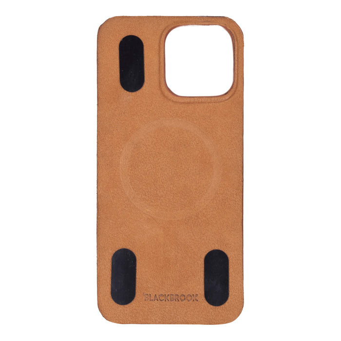 Rohan MagSafe Leather Back Case - iPhone 16 Pro Max, Distressed Coffee - BlackBrook Case