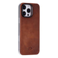 Rohan MagSafe Leather Back Case - iPhone 16 Pro Max, Golden Brown - BlackBrook Case