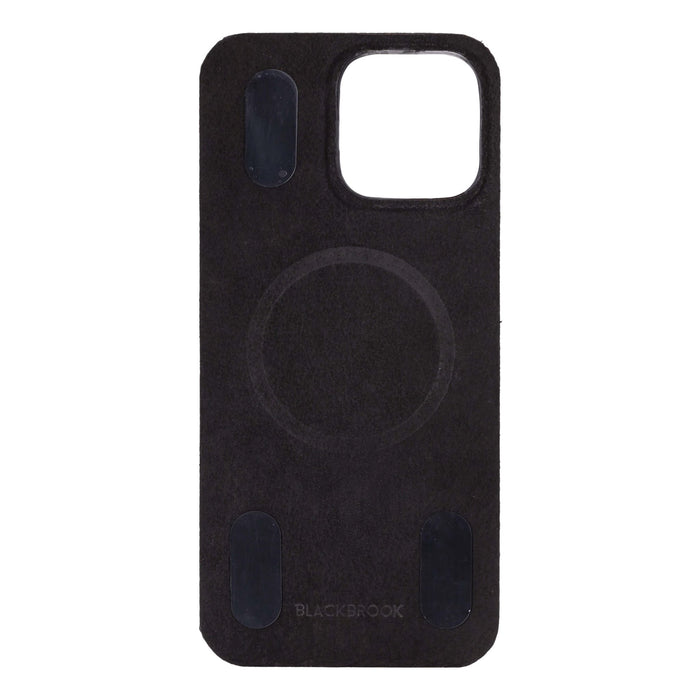 Rohan MagSafe Leather Back Case - iPhone 16 Pro Max, Pebble Black - BlackBrook Case