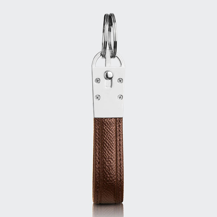 Roma Unisex Leather Key Holder – Mapi Edition, Brown - BlackBrook Case