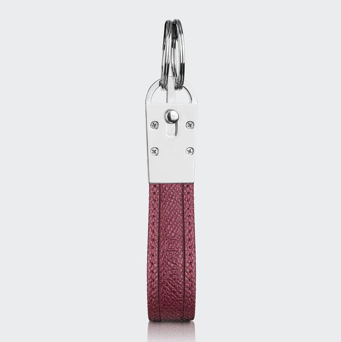 Roma Unisex Leather Key Holder – Mapi Edition, Burgundy - BlackBrook Case
