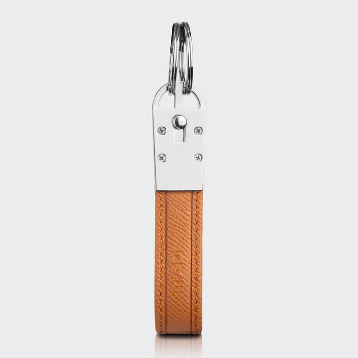 Roma Unisex Leather Key Holder – Mapi Edition, Camel - Mapi