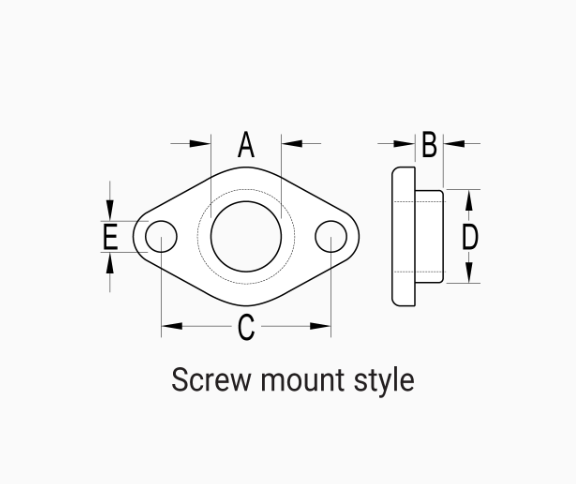Ronstan Bush Screw-In SS Lined PNP262