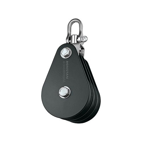 Ronstan S75 Block, Triple Swivel Shackle Head RZ1708 - Bosuns Boat