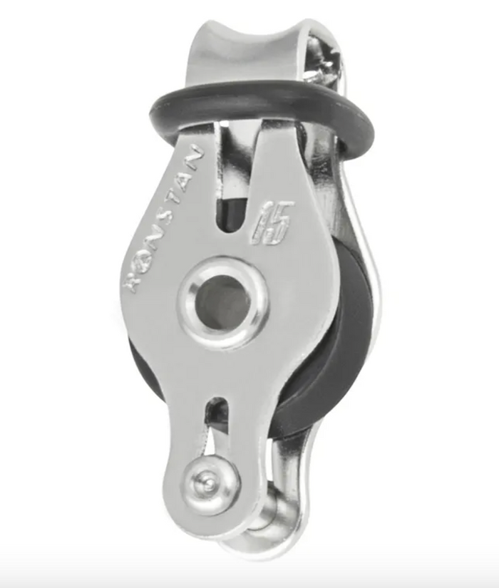Ronstan Series 15 Ball Bearing Single Block with Loop Top and Becket RF15111