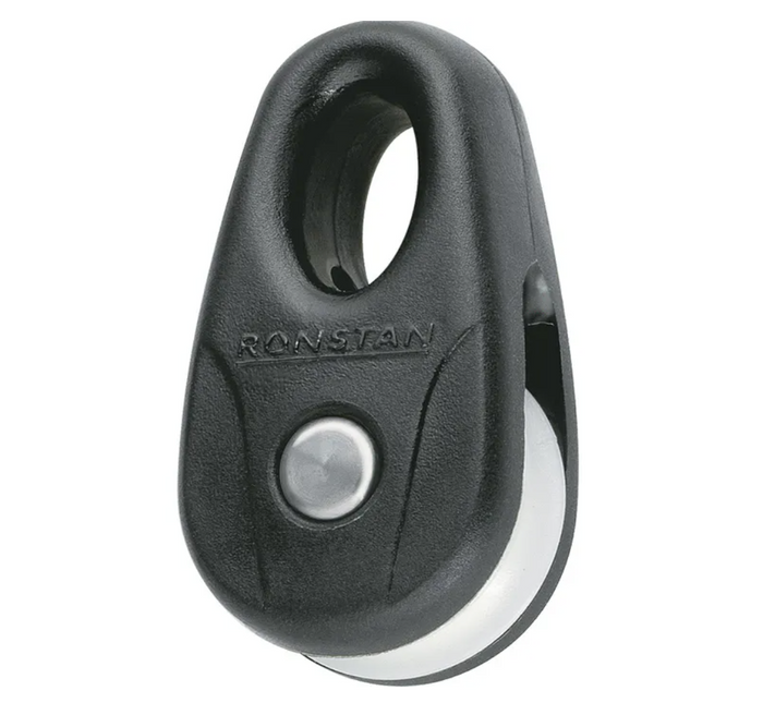 Ronstan Series 15 Kite Block, Black with White Sheave RF13101-2 - Bosuns Boat