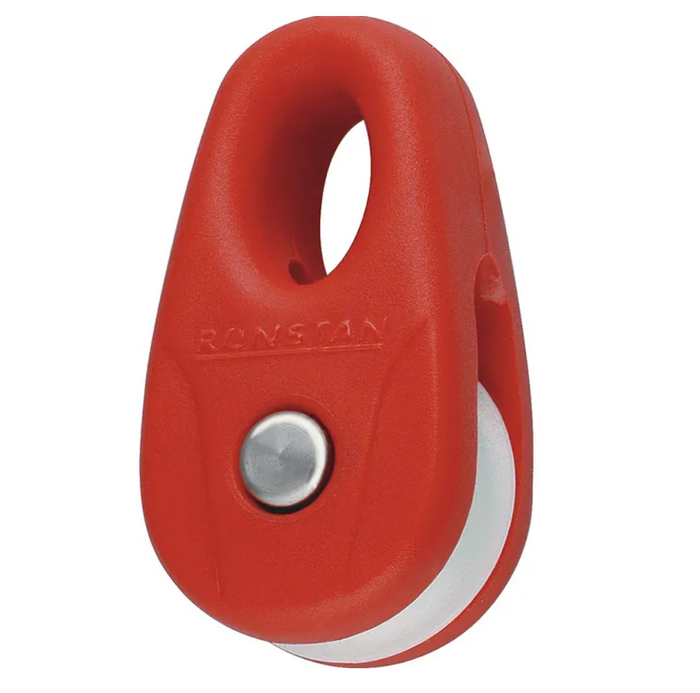 Ronstan Series 15 Kite Block, Red with White Sheave RF13101R-2 - Bosuns Boat