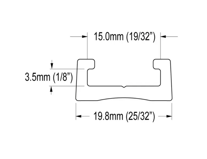Ronstan Series 19 C-Track, 0.3m RC9190-0.3