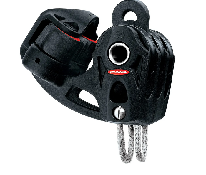 Ronstan Series 30 Ball Bearing Orbit Block™, Triple with Becket & Cleat RF35332